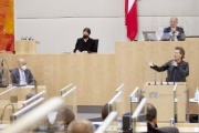 Am Rednerpult: Nationalratsabgeordnete Gabriele Heinisch-Hosek (SPÖ)