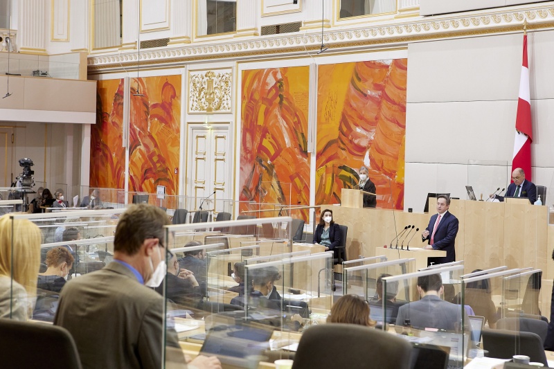 Am Rednerpult: Nationalratsabgeordneter Johannes Schmuckenschlager (ÖVP)