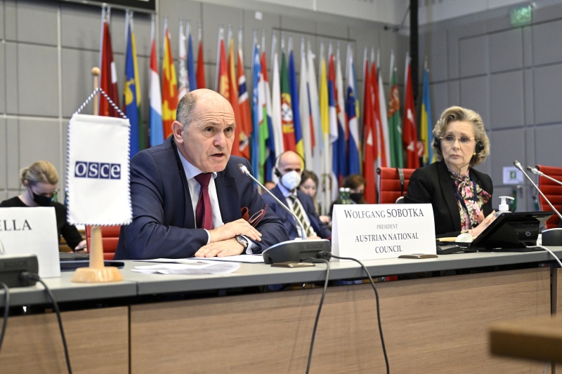 Nationalratspräsident Wolfgang Sobotka (ÖVP) bei seiner Rede