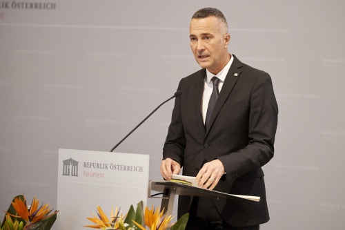 Moderation durch Sprecher der Parlamentsdirektion Karl-Heinz Grundböck