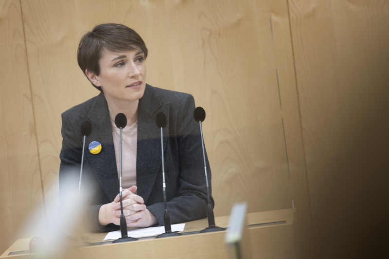 Am Rednerpult: Klubobfrau Sigrid Maurer (GRÜNE)