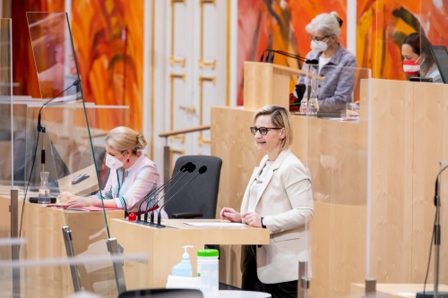 Bundesrätin Sandra Gerdenitsch (SPÖ) am Rednerpult