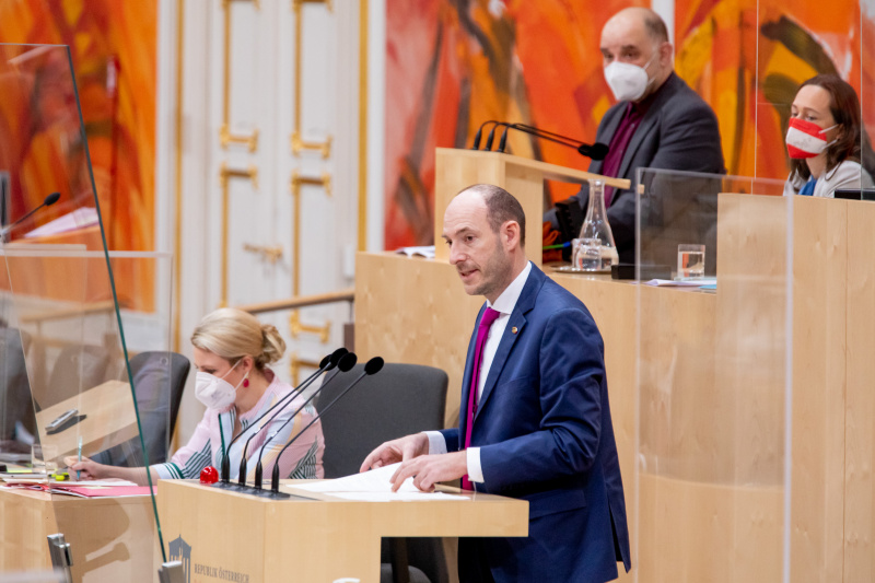 Bundesrat Karl-Arthur Arlamovsky am Rednerpult