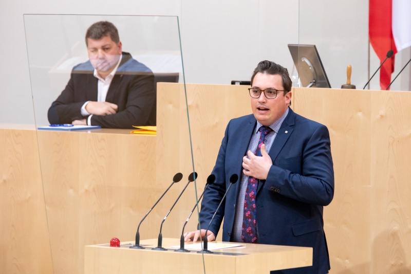 Bundesrat Christoph Steiner (FPÖ) am Rednerpult