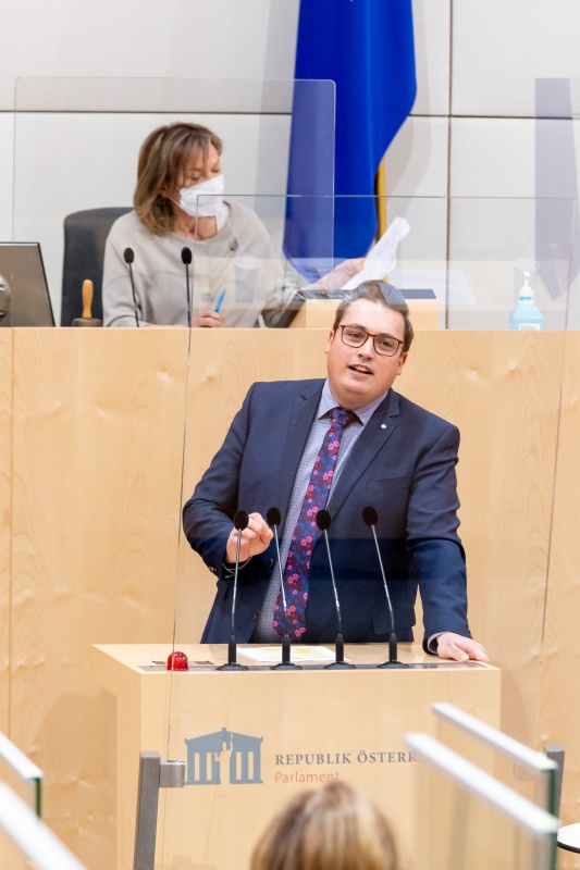 Bundesrat Christoph Steiner (FPÖ) am Rednerpult