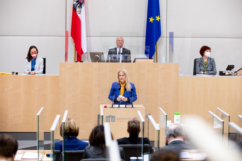Bundesrätin Elisabeth Grossmann (SPÖ) am Rednerpult