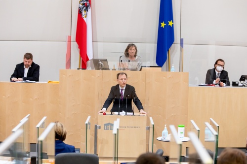 Bundesrat Christian Buchmann (ÖVP) am Rednerpult