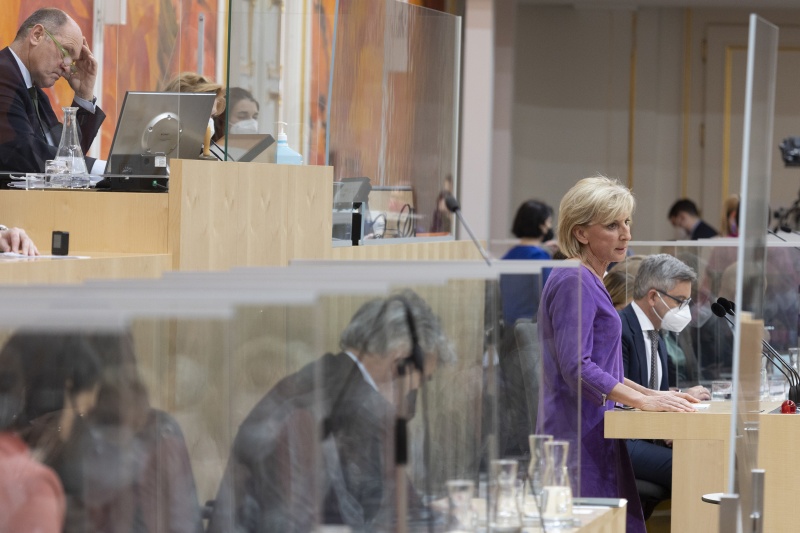 Am Rednerpult: Nationalratsabgeordnete Gabriela Schwarz (ÖVP)