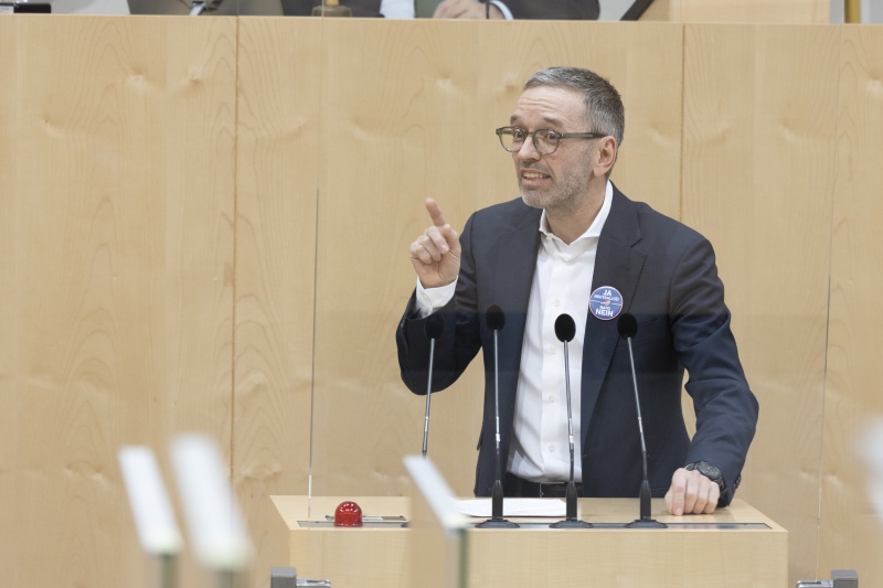 Am Rednerpult: Klubobmann Herbert Kickl (FPÖ)