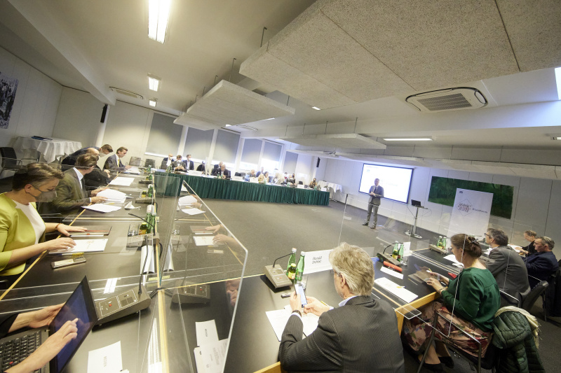 Moderation durch Sprecher der Parlamentsdirektion Karl-Heinz Grundböck