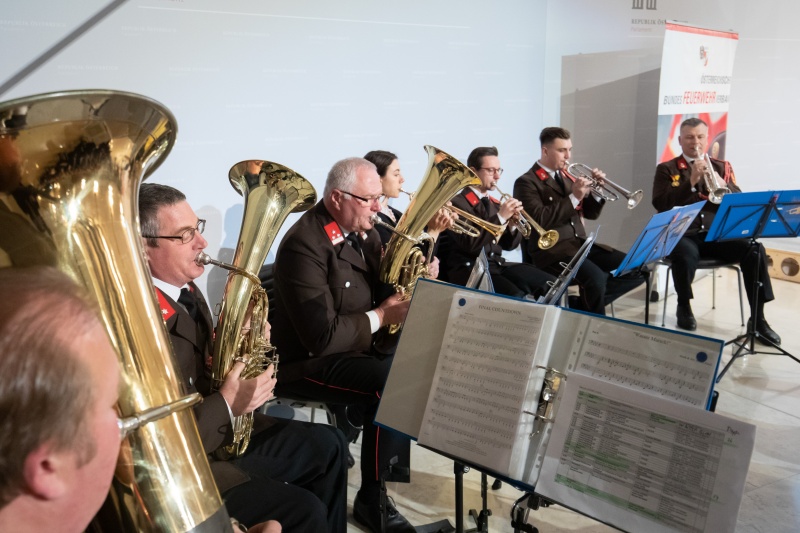 Musikalische Umrahmung durch die Stadt- und Feuerwehrkapelle Eisenstadt