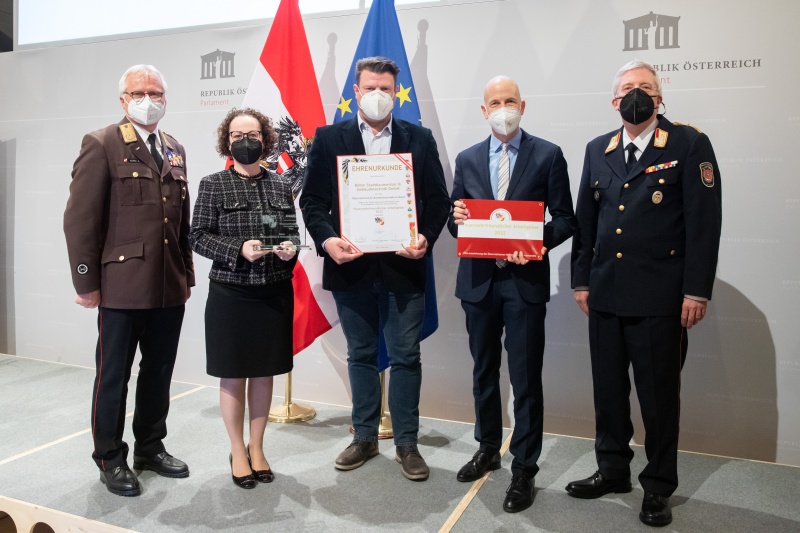 Awardverleihung an Böhm Stadtbaumeister & Gebäudetechnik GmbH