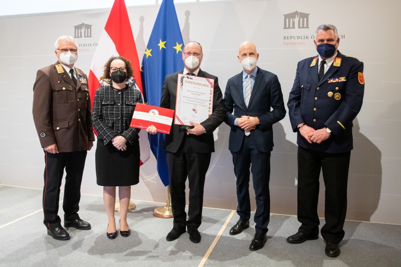 Awardverleihung an Infineon Technologies Austria AG