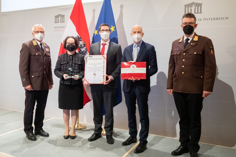Awardverleihung an Palfinger Europe GmbH Lengau