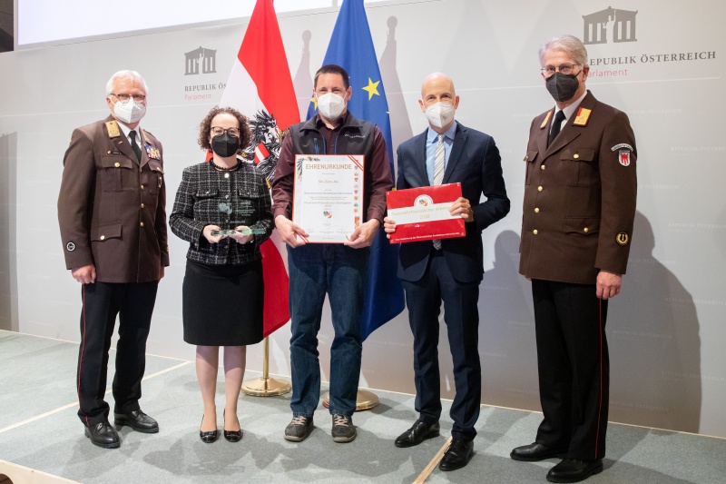 Awardverleihung an Ski-Zürs-AG