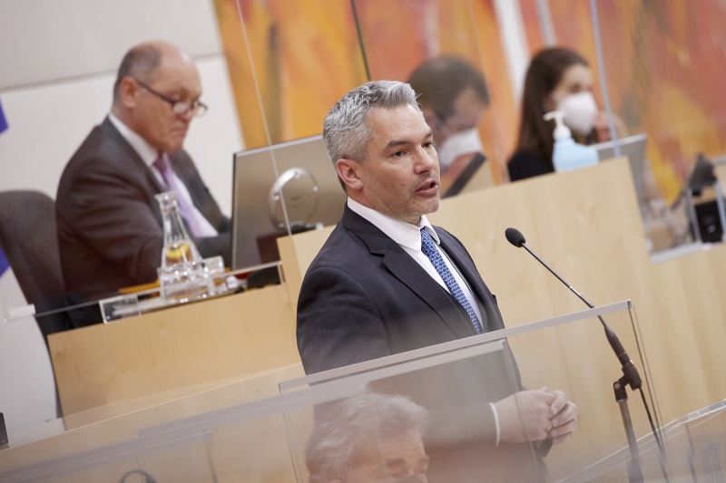 Anfragebeantwortung durch Bundeskanzler Karl Nehammer (ÖVP)