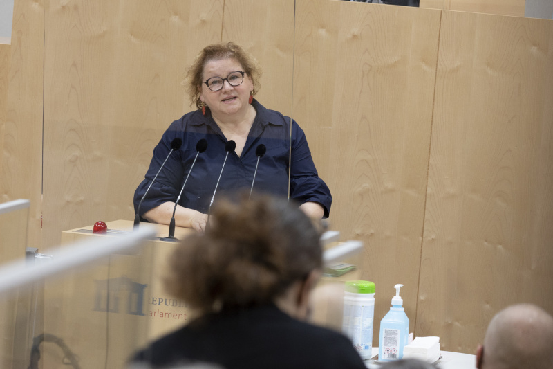 Bundesrätin Korinna Schumann (SPÖ) am Rednerpult