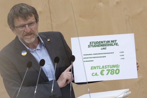 Bundesrat Andreas Lackner (GRÜNE) am Rednerpult