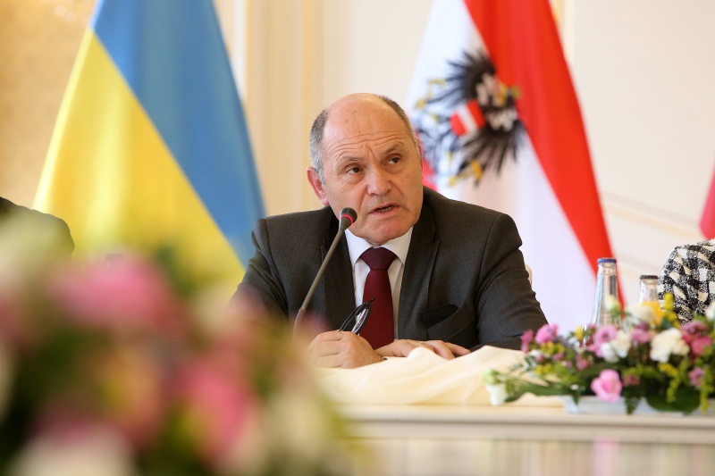 Pressekonferenz. Nationalratspräsident Wolfgang Sobotka (ÖVP) am Wort