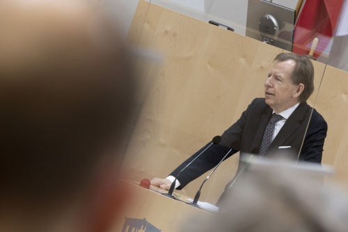 Aktuelle Stunde: Bundesrat Christian Buchmann (ÖVP) am Rednerpult