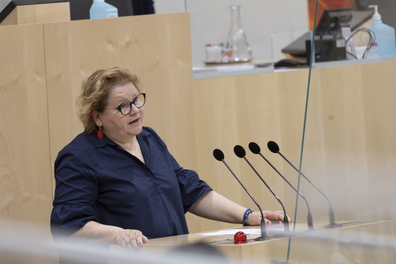 Aktuelle Stunde: Bundesrätin Korinna Schumann (SPÖ) am Rednerpult