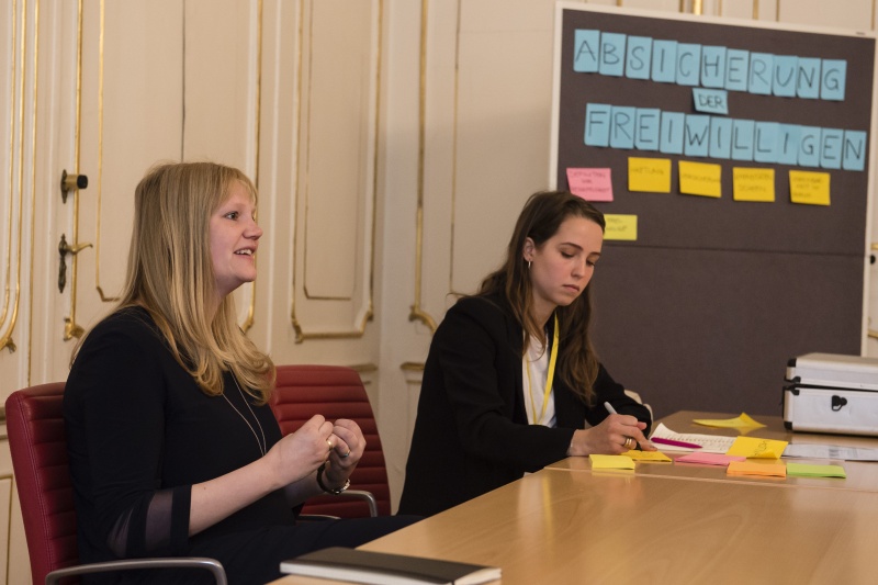Workshop 2: Absicherung der Freiwilligen. Blick Richtung VeranstaltungsteilnehmerInnen