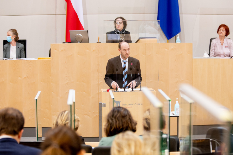 Bundesrat Karl-Arthur Arlamovsky am Rednerpult