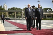 Besuch der Knesset und Treffen mit dem Sprecher der Knesset..Von links: Nationalratspräsident Wolfgang Sobotka (ÖVP), Sprecher der Knesset Mickey Levy