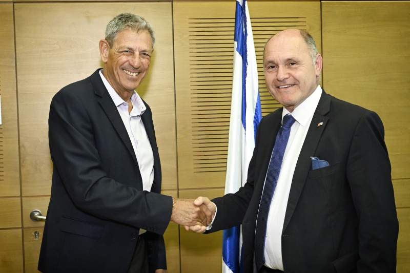 Treffen mit dem Vorsitzenden des Ausschusses für Auswärtige Angelegenheiten und Ram Ben Barak