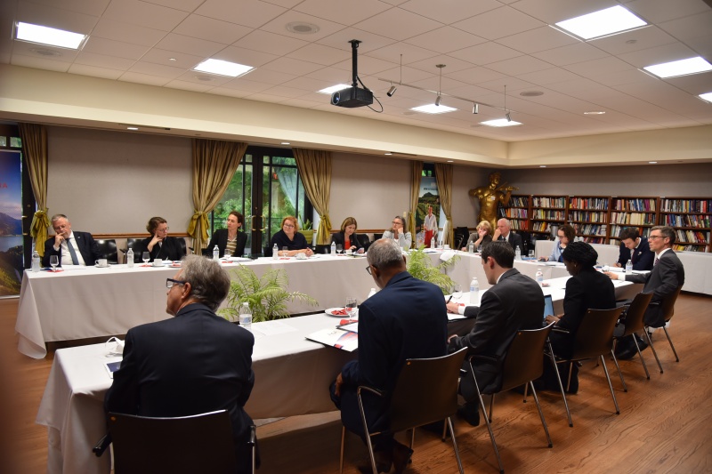 Expertengespräch mit Vertretern des National Institute of Health. Blick Richtung Veranstaltungsteilnehmer:innen