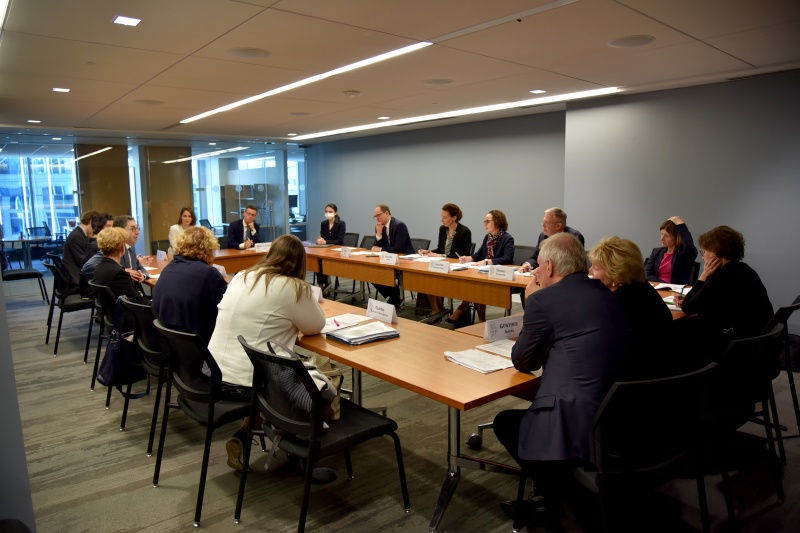 Think Tank Round Table - Atlantic Council. Blick Richtung VeranstaltungsteilnehmerInnen