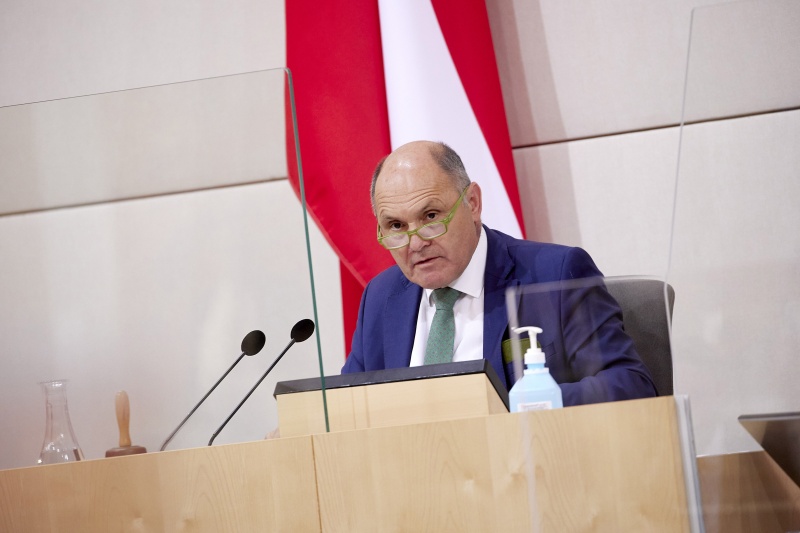 Nationalratspräsident Wolfgang Sobotka (ÖVP) am Präsidium