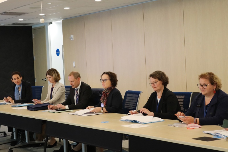 Treffen mit dem UNICEF Deputy Executive Director. Aussprache