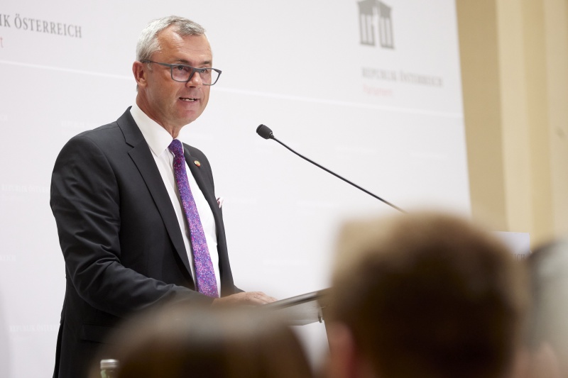 Einleitende Worte durch Dritter Nationalratspräsident Norbert Hofer (FPÖ)