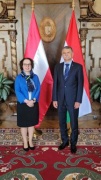 Von links: Bundesratspräsidentin Christine Schwarz-Fuchs (ÖVP), ungarischer Parlamentspräsident László Kövér