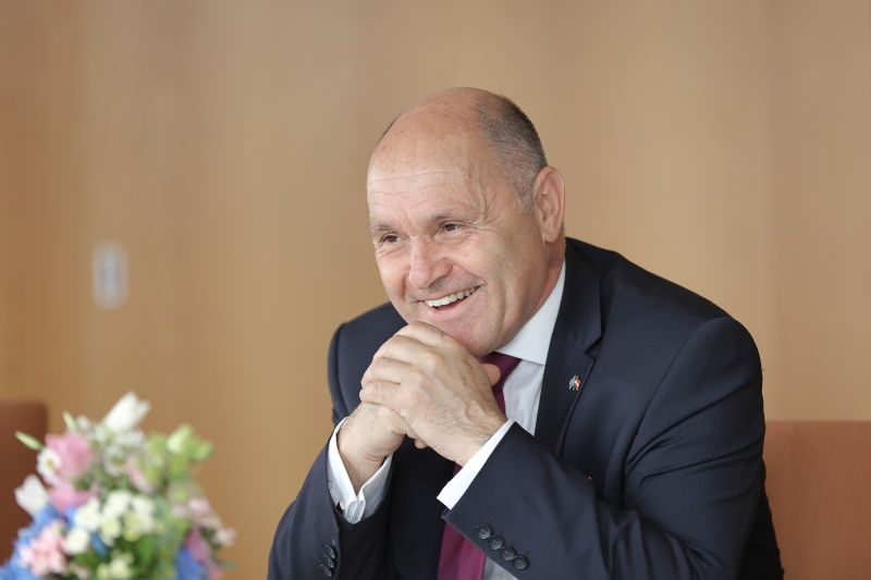 Treffen mit der Präsidentin der Israelitischen Kultusgemeinde für München und Oberbayern Charlotte Knobloch..Nationalratspräsident Wolfgang Sobotka (ÖVP) während der Aussprache.