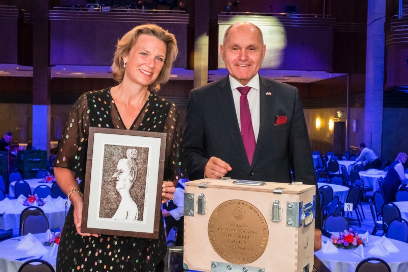 Von links: EU-Antisemitismusbeauftragte Katharina von Schnurbein und Nationalratspräsident Wolfgang Sobotka (ÖVP)