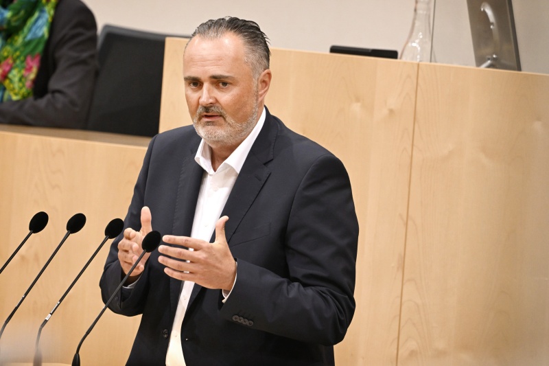 Am Rednerpult: Landeshauptmann Burgenland Hans Peter Doskozil zum Thema ‚Unsere Initiativen für eine starke Region‘