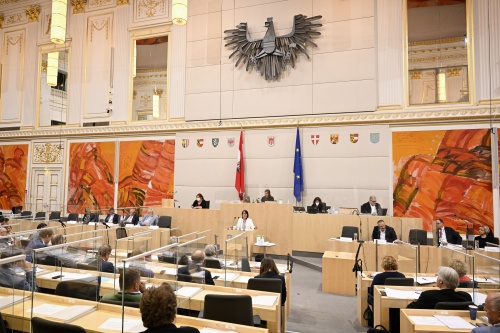 Am Rednerpult Bundesrätin Andrea Kahofer (SPÖ)