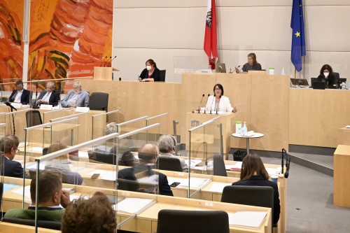 Am Rednerpult Bundesrätin Andrea Kahofer (SPÖ)