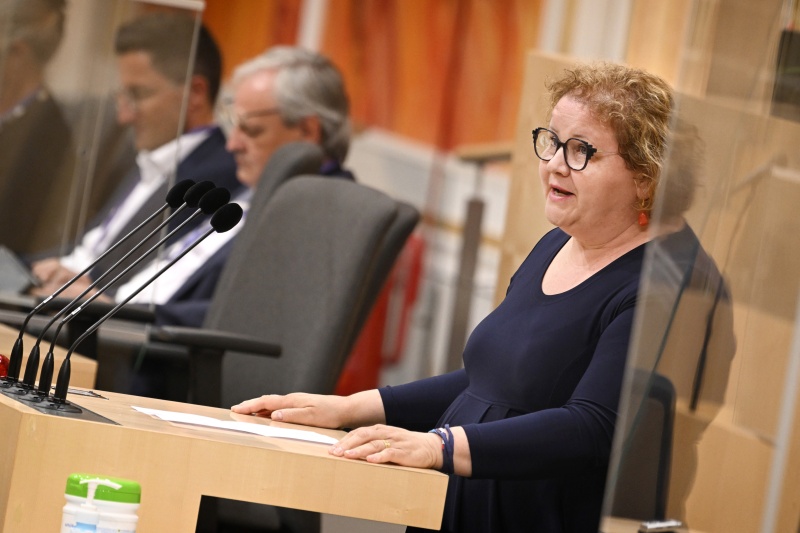 Bundesrätin Korinna Schumann (SPÖ) am Rednerpult