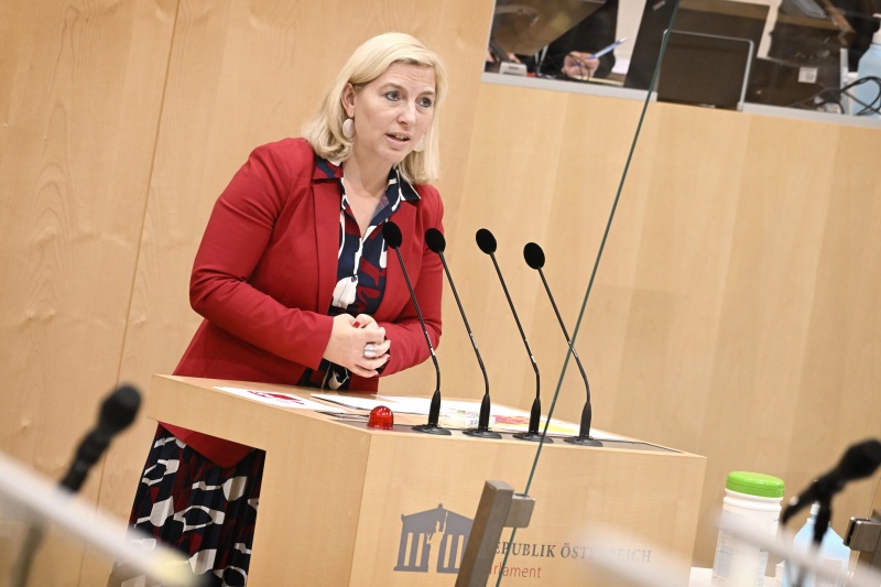 Bundesrätin Doris Hahn (SPÖ) am Rednerpult