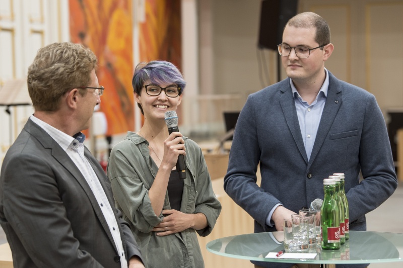 Gesprächsrunde der Volksanwälte mit "Zukunftsträgern" von Schulen für Justizwache, Polizei und Krankenpflegepersonal.