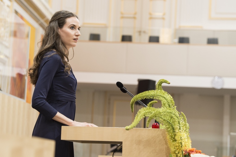 Am Rednerpult: Institut für Sozialpolitik, WU Wien Judith Kohlenberger bei Festvortrag