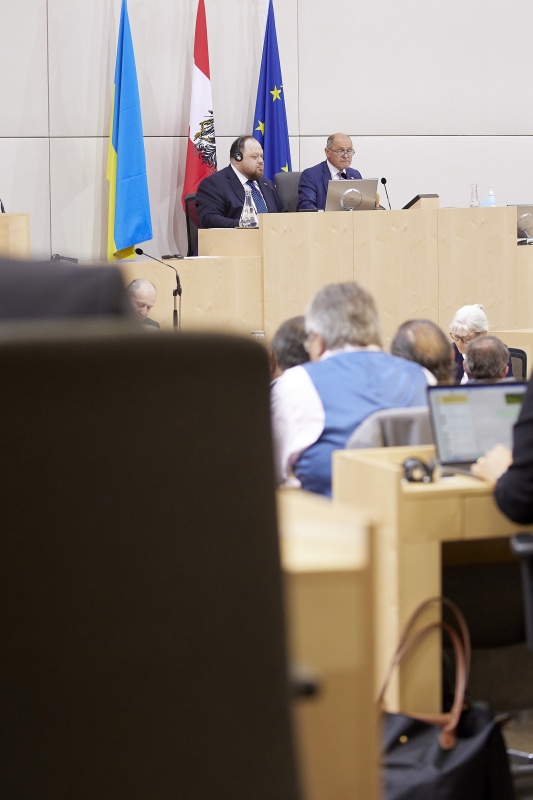 Begrüßung und Eröffnungsworte durch Nationalratspräsident Wolfgang Sobotka (ÖVP)