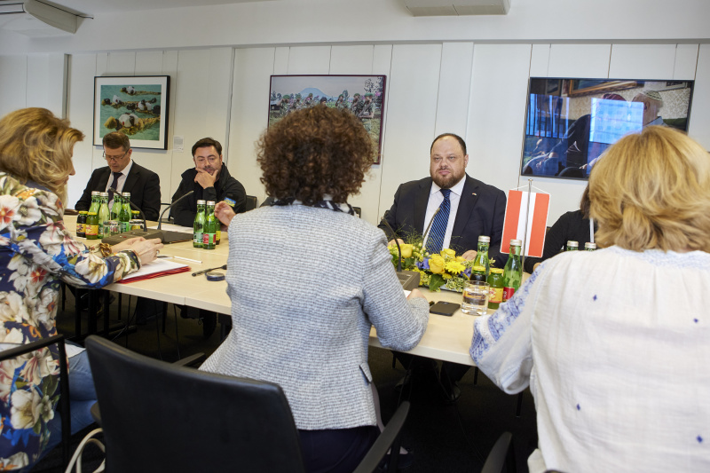 Aussprache. Parlamentspräsident der Ukraine Ruslan Stefantschuk