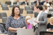 Am Rednerpult: Nationalratsabgeordnete Petra Wimmer (SPÖ)