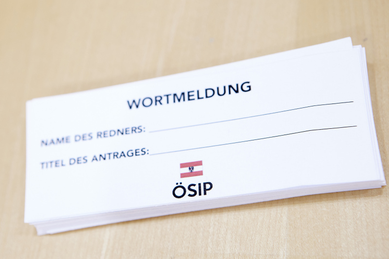 Anmeldung zur Wortmeldung