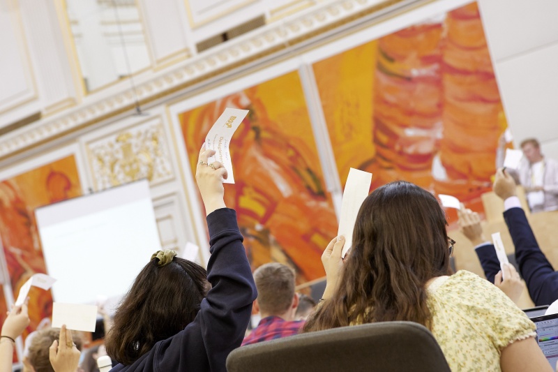 Abstimmung im Plenum
