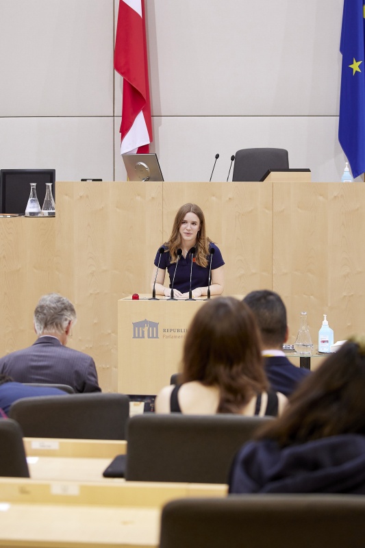 Begrüßungsworte von Bundesschulsprecherin Susanna Öllinger